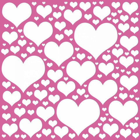 Pink Heart Storm Black Modern Wood Framed Art Print by Gibbons, Lauren