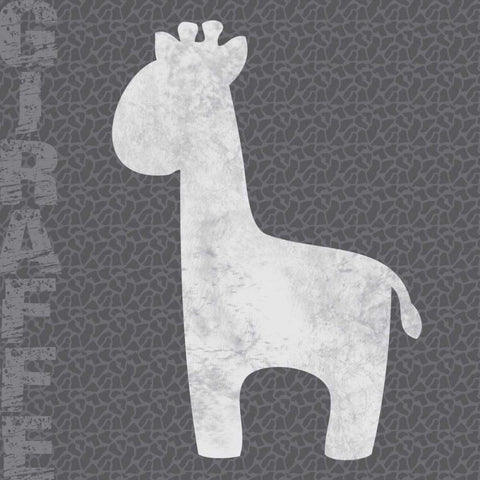 Giraffe Gold Ornate Wood Framed Art Print with Double Matting by Gibbons, Lauren