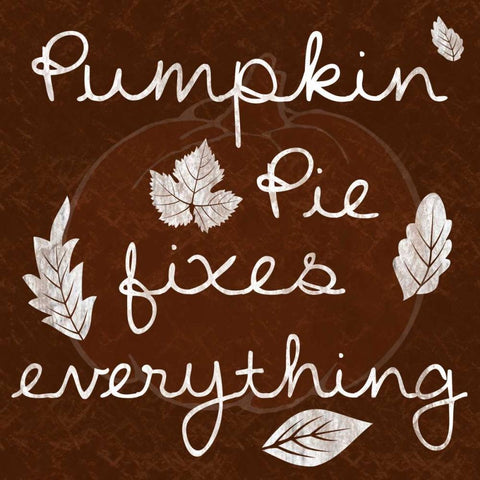Pumpkin Black Ornate Wood Framed Art Print with Double Matting by Gibbons, Lauren