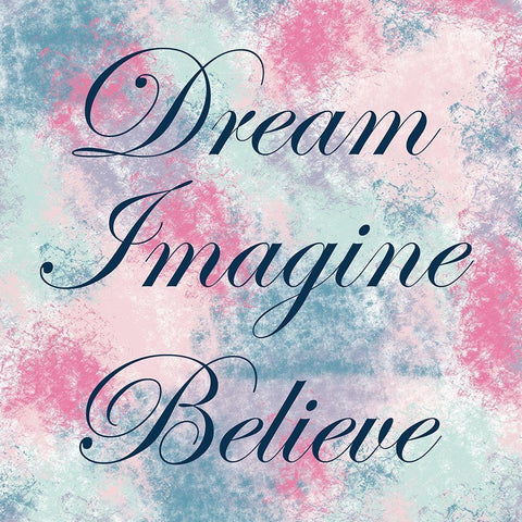 Dream Imagine Black Modern Wood Framed Art Print with Double Matting by Gibbons, Lauren