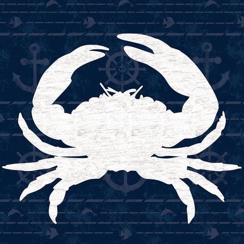 Crab 2 Black Modern Wood Framed Art Print by Gibbons, Lauren