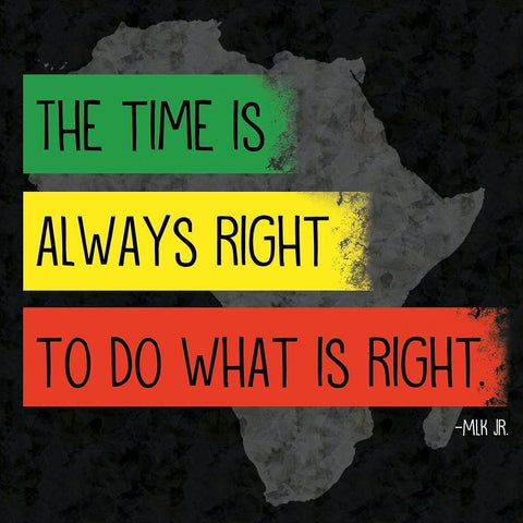 Quote 1 MLK Black Modern Wood Framed Art Print by Gibbons, Lauren