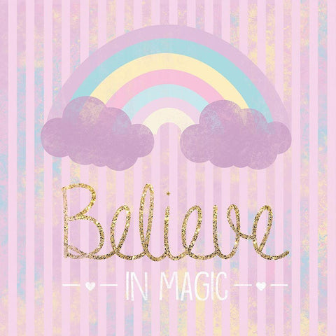 Magical Belief White Modern Wood Framed Art Print by Gibbons, Lauren