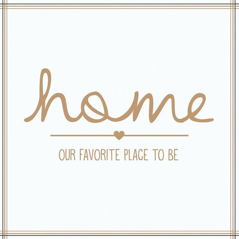 Home Black Modern Wood Framed Art Print by Gibbons, Lauren