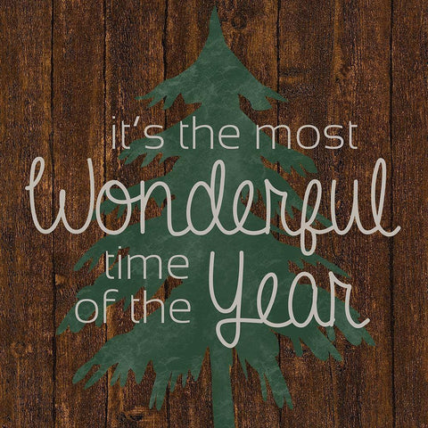 Wonderful Tree Black Modern Wood Framed Art Print with Double Matting by Gibbons, Lauren