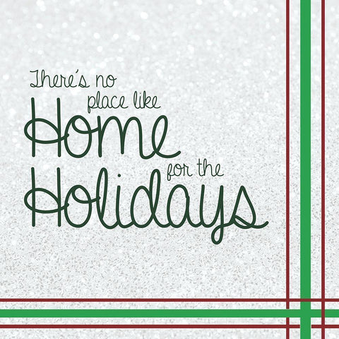 Holidays At Home Gold Ornate Wood Framed Art Print with Double Matting by Gibbons, Lauren