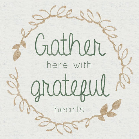 Grateful White Modern Wood Framed Art Print with Double Matting by Gibbons, Lauren