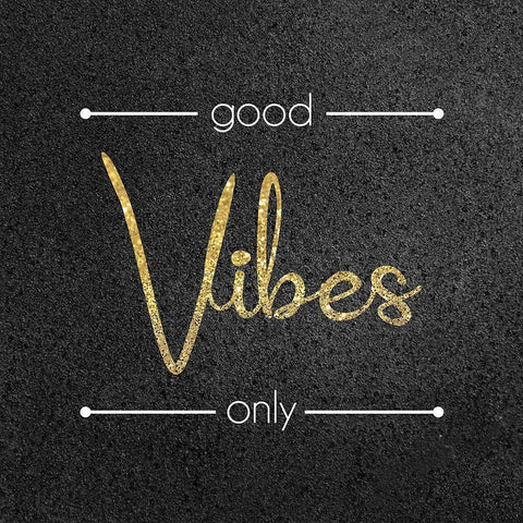 Good Vibes White Modern Wood Framed Art Print by Gibbons, Lauren