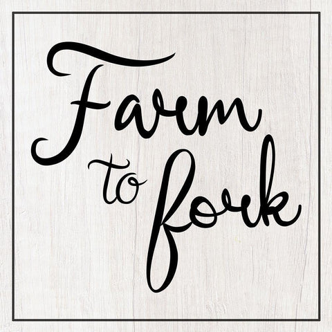 Farm to Fork Black Modern Wood Framed Art Print with Double Matting by Gibbons, Lauren