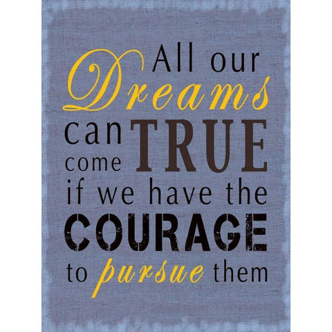 Dreams Gold Ornate Wood Framed Art Print with Double Matting by Gibbons, Lauren