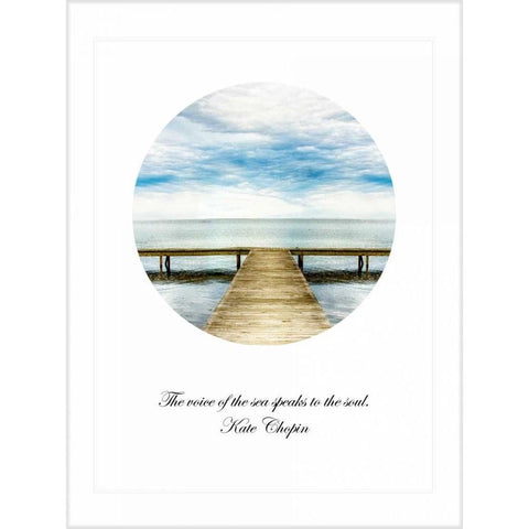 The Voice of The Sea Gold Ornate Wood Framed Art Print with Double Matting by Head, Danny