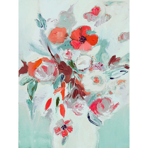 Vase Of Beauty Black Modern Wood Framed Art Print with Double Matting by Daisy D