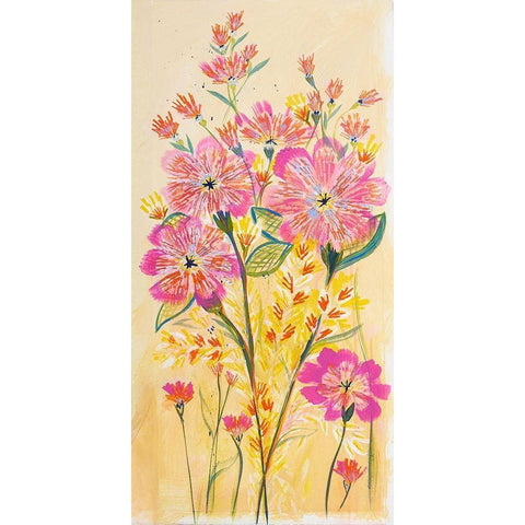 Sunshine Sprinkle Black Modern Wood Framed Art Print with Double Matting by Daisy D
