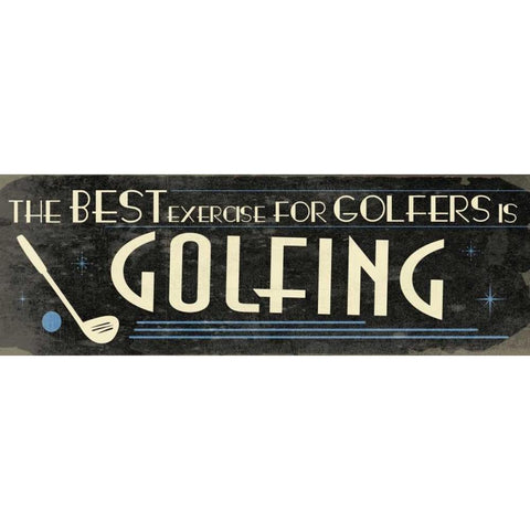 Golf2 White Modern Wood Framed Art Print by Grey, Jace