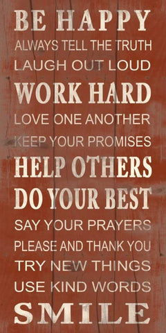 Be Happy White Modern Wood Framed Art Print with Double Matting by Grey, Jace