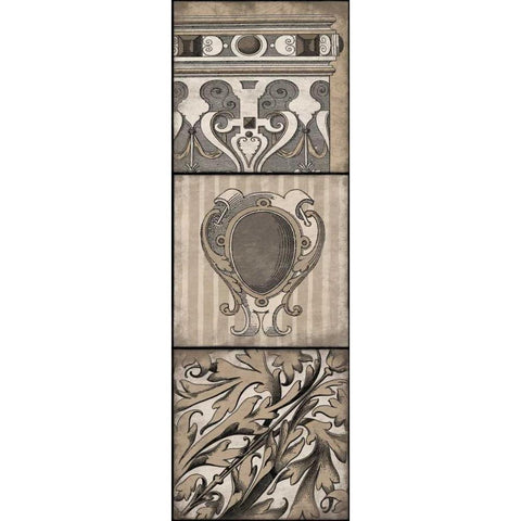 Architecture Black Modern Wood Framed Art Print with Double Matting by Grey, Jace