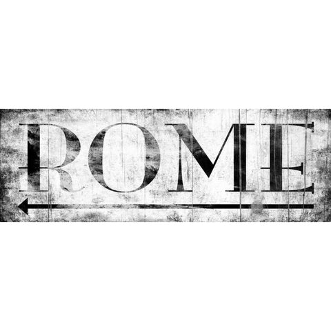 ROME WHITE Gold Ornate Wood Framed Art Print with Double Matting by Grey, Jace