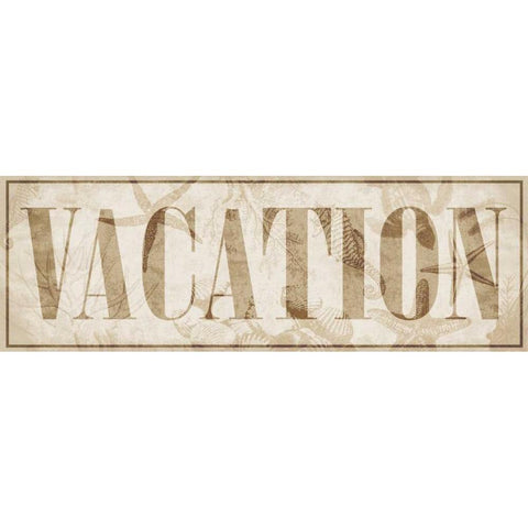 Vacation White Modern Wood Framed Art Print by Grey, Jace