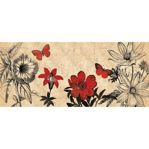 FLORAL FAITH Gold Ornate Wood Framed Art Print with Double Matting by Grey, Jace