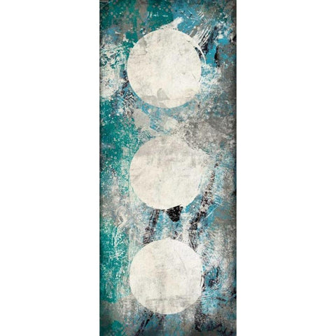 Abstract 2 Black Modern Wood Framed Art Print with Double Matting by Grey, Jace