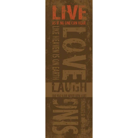 Typography Gold Ornate Wood Framed Art Print with Double Matting by Grey, Jace