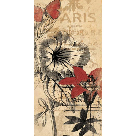 Paris Gold Ornate Wood Framed Art Print with Double Matting by Grey, Jace