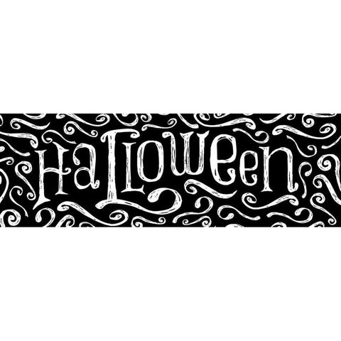 Halloween Black Modern Wood Framed Art Print with Double Matting by Grey, Jace