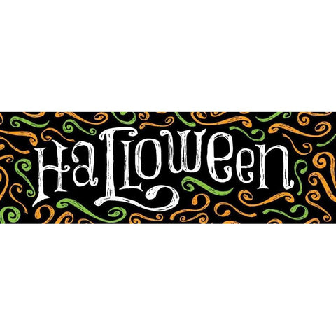 Halloween 4 Black Modern Wood Framed Art Print with Double Matting by Grey, Jace