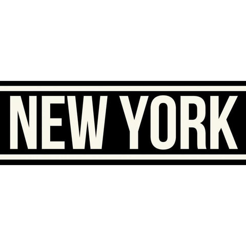 NEW YORK White Modern Wood Framed Art Print by Grey, Jace