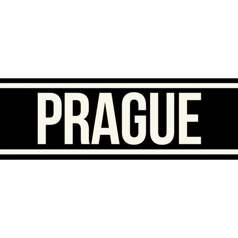 PRAGUE White Modern Wood Framed Art Print by Grey, Jace