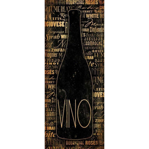 WINE White Modern Wood Framed Art Print by Grey, Jace