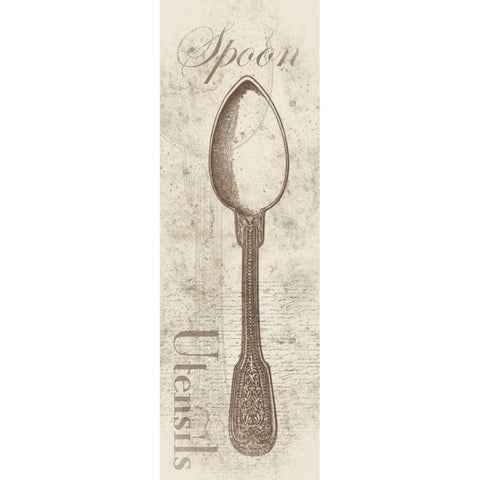 Spoon Gold Ornate Wood Framed Art Print with Double Matting by Grey, Jace