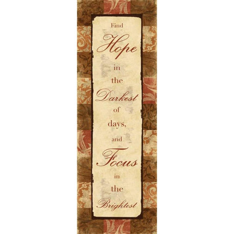 Hope Gold Ornate Wood Framed Art Print with Double Matting by Grey, Jace