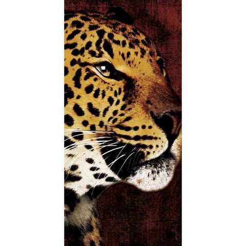 leopard Gold Ornate Wood Framed Art Print with Double Matting by Grey, Jace