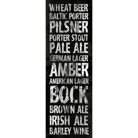 Beer2 Black Modern Wood Framed Art Print with Double Matting by Grey, Jace