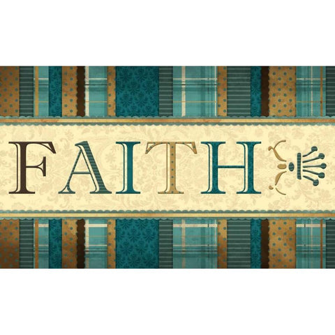 Faith White Modern Wood Framed Art Print by Grey, Jace