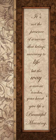 Meaning White Modern Wood Framed Art Print with Double Matting by Grey, Jace