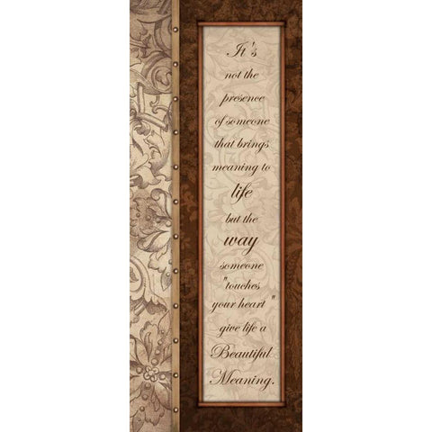 Meaning Black Modern Wood Framed Art Print with Double Matting by Grey, Jace