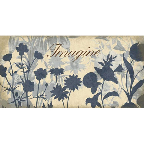 Imagine Gold Ornate Wood Framed Art Print with Double Matting by Grey, Jace