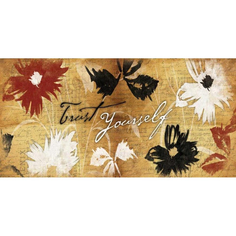 Trust Yourself Gold Ornate Wood Framed Art Print with Double Matting by Grey, Jace