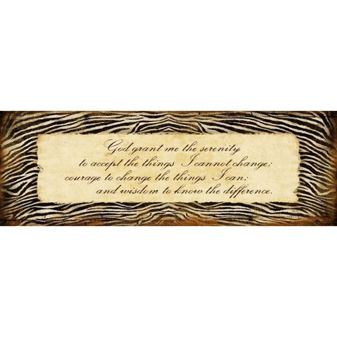 Zebra Serenity White Modern Wood Framed Art Print by Grey, Jace