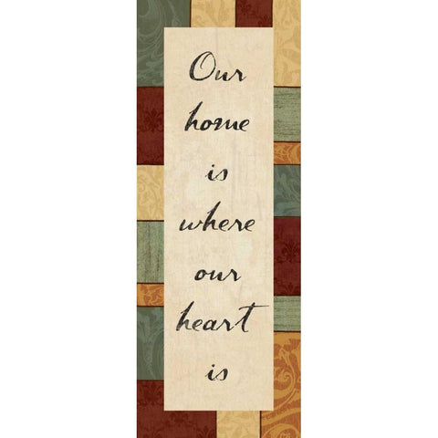 Our Heart White Modern Wood Framed Art Print by Grey, Jace