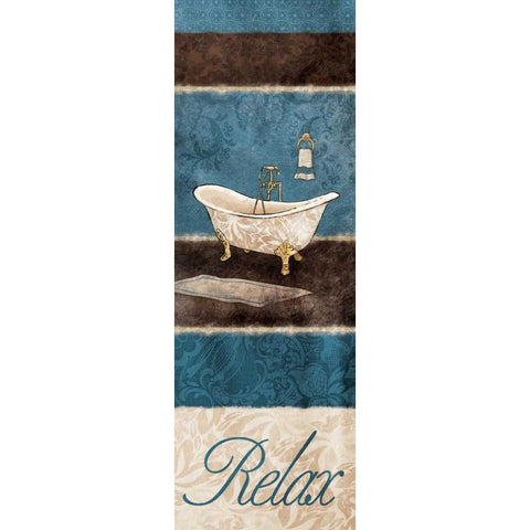 Relax Tub 2 White Modern Wood Framed Art Print by Grey, Jace