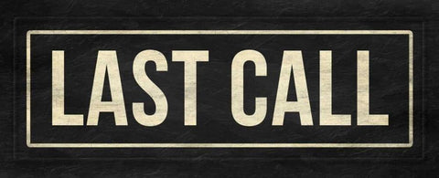 Last call Black Ornate Wood Framed Art Print with Double Matting by Grey, Jace