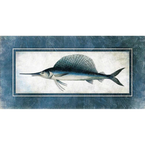 Swordfish Framed Gold Ornate Wood Framed Art Print with Double Matting by Grey, Jace