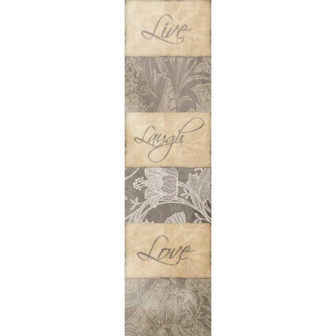 Love Black Modern Wood Framed Art Print with Double Matting by Grey, Jace