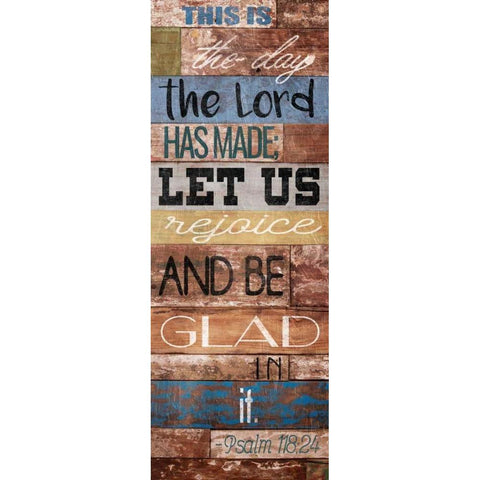 Let Us Rejoice Black Modern Wood Framed Art Print with Double Matting by Grey, Jace