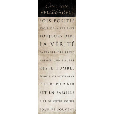 Dans Cette Maison White Modern Wood Framed Art Print by Grey, Jace