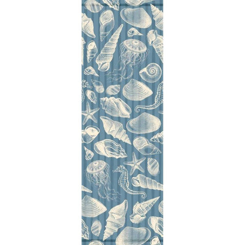 Blue Sea Gold Ornate Wood Framed Art Print with Double Matting by Grey, Jace