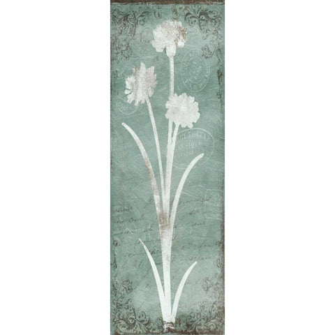 Postal Floral Silo White Modern Wood Framed Art Print by Grey, Jace